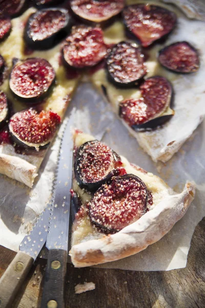 Focaccia with figs — Stock Photo, Image