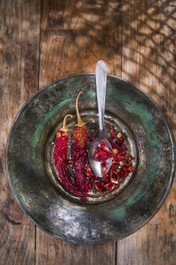 kurutulmuş kırmızı biberler 