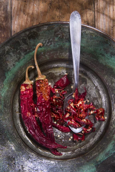 Chiles rojos secos — Foto de Stock