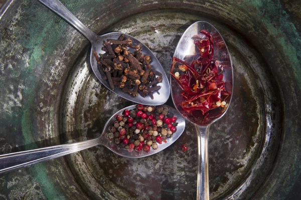 Las especias en la cocina — Foto de Stock