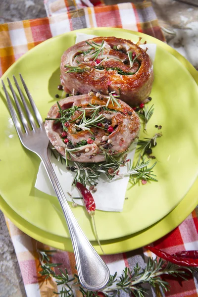 Rolo de carne cozida — Fotografia de Stock