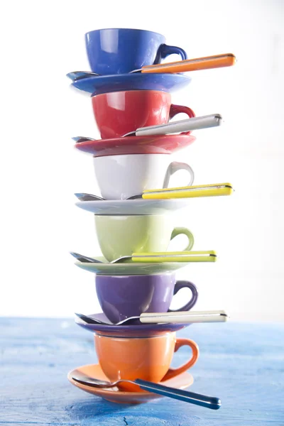 Torre de tazas de café — Foto de Stock