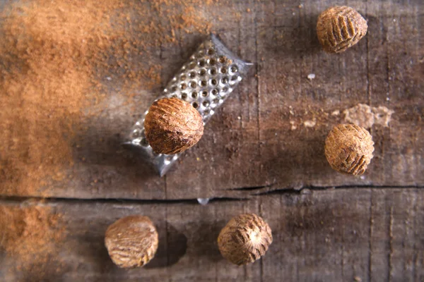 Grated nutmeg — Stock Photo, Image