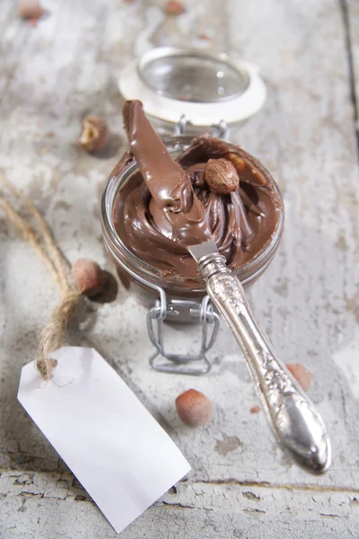 Hazelnut cream — Stock Photo, Image