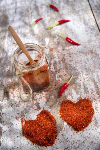 The heart of chilli — Stock Photo, Image