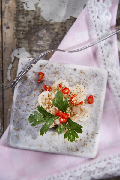 Risotto mit Petersilie — Stockfoto