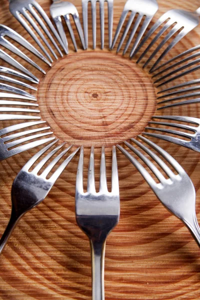 Sets of forks — Stock Photo, Image