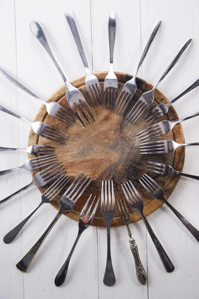 Series of Forks — Stock Photo, Image