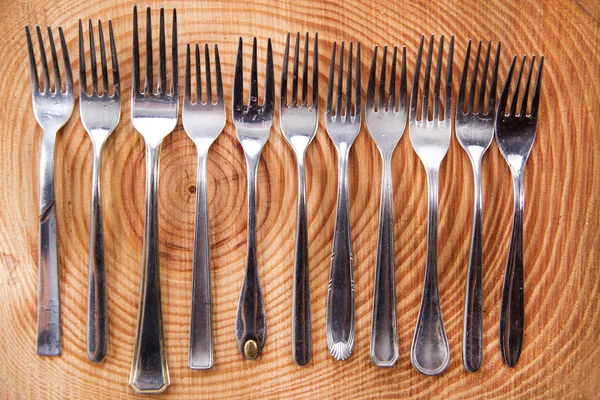 Sets of forks — Stock Photo, Image