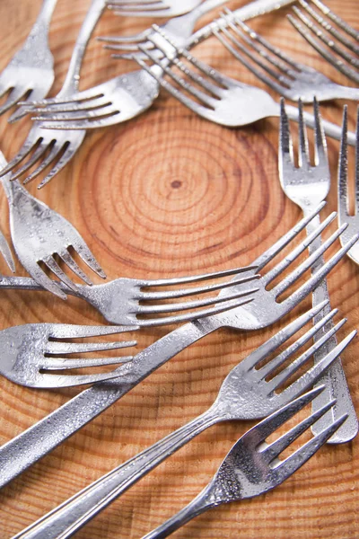 Sets of forks — Stock Photo, Image