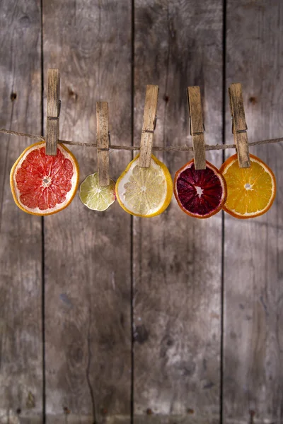 The colors of the dried citrus fruit — Stock Photo, Image