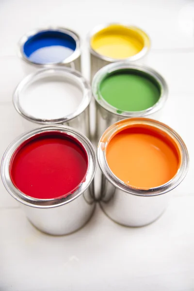 Paint cans — Stock Photo, Image