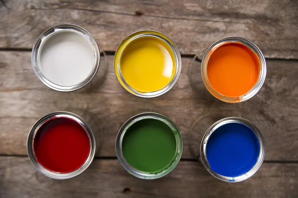 Paint cans — Stock Photo, Image