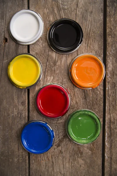 Latas de tinta — Fotografia de Stock