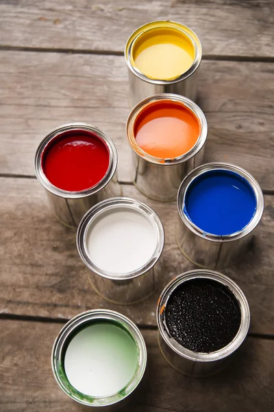 Paint cans — Stock Photo, Image