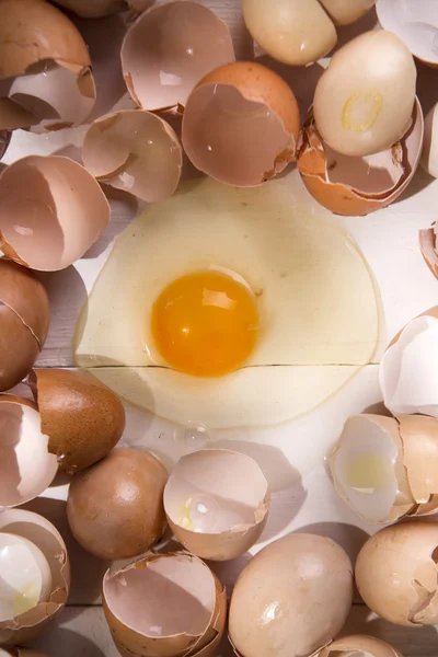 Broken eggshells — Stock Photo, Image