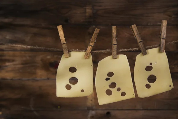 Rebanadas de Emmental — Foto de Stock