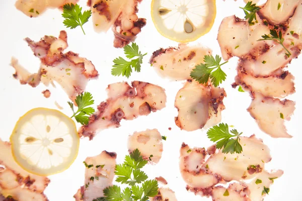 Octopus carpaccio — Stock Photo, Image