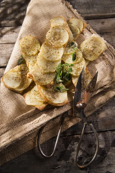 Focaccia with potatoes — Stock Photo, Image