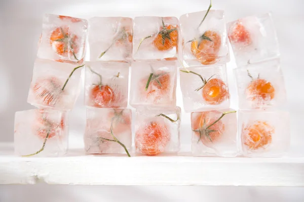 Tomaten gefroren — Stockfoto