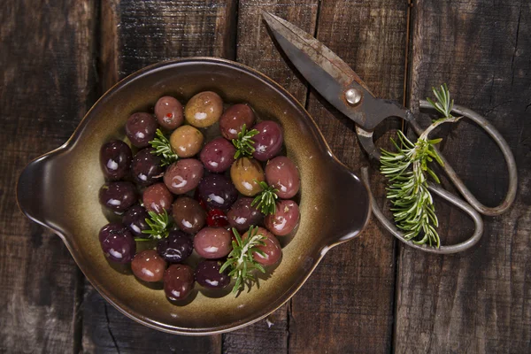 Olives in brine — Stock Image Olives in brine Royalty Free Stock Photos