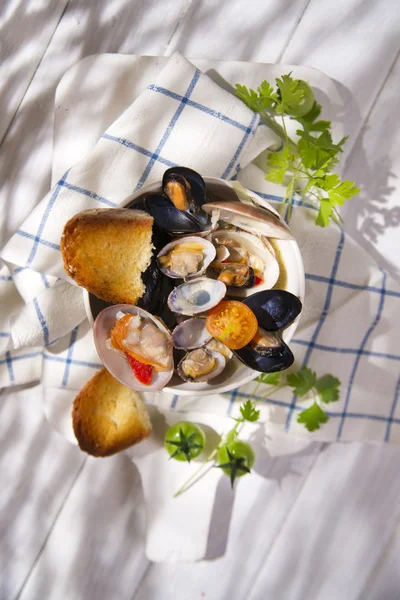 Zuppa di frutti di mare — Foto Stock