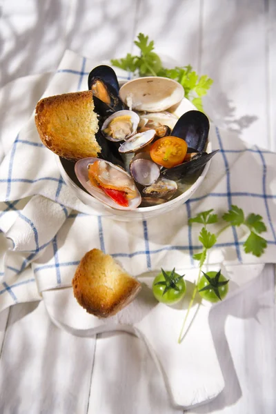 Zuppa di frutti di mare — Foto Stock