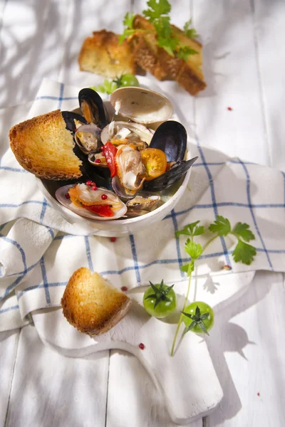 Soup seafood — Stock Photo, Image