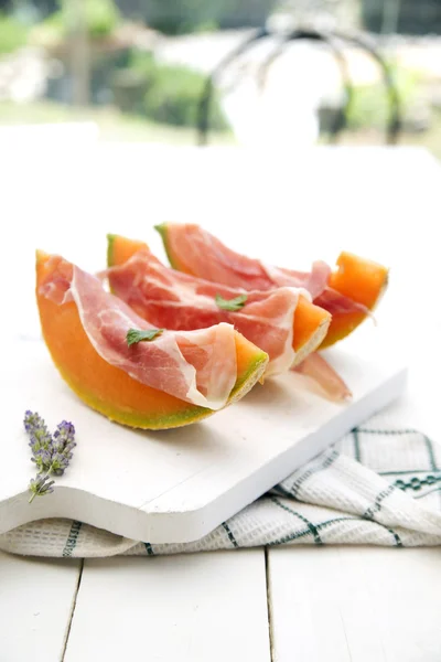 Jambon et melon — Photo