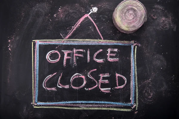 Office closed — Stock Photo, Image