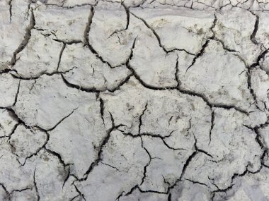 Kuru, çatlamış toprağa yakın çekim, kuraklığın, çölleşmenin ve küresel iklim değişikliğinin çevresel etkilerinin bir sembolü. 