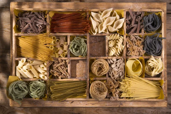 Láska italské těstoviny — Stock fotografie