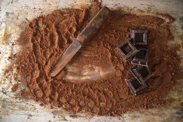 Cacao en chocolade — Stok fotoğraf