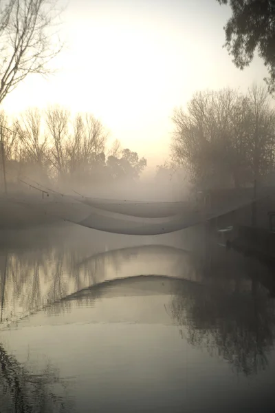 Amanecer en el río — Foto de Stock