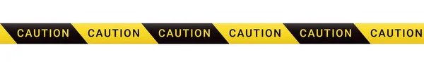 禁止带磁带 边界线 黄色和黑色的屏障带 建筑边界 — 图库矢量图片