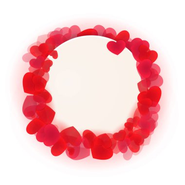 8 Mart kalp geçmişi. Aşk işaretli illüstrasyon