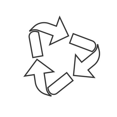 Beyaz arkaplanda izole edilmiş üçgen oklar çizimi