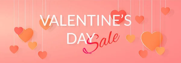 Valentinstag Verkauf Festlicher Ausverkauf — Stockvektor