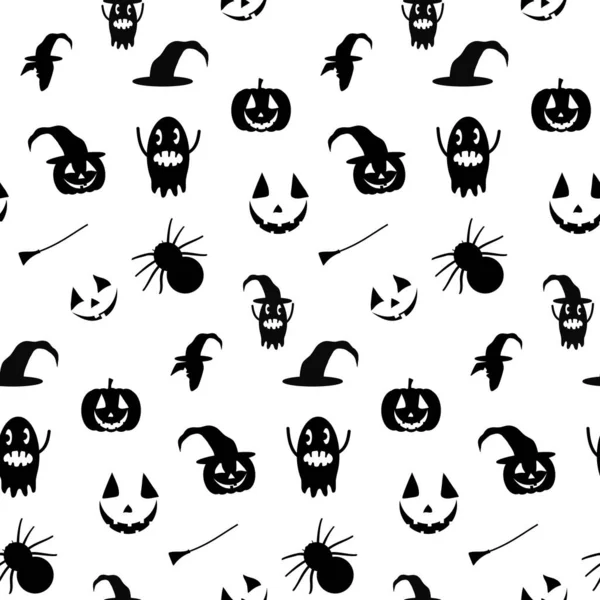 Patten Sans Couture Pour Les Vacances Halloween Illustration Toussaint — Image vectorielle