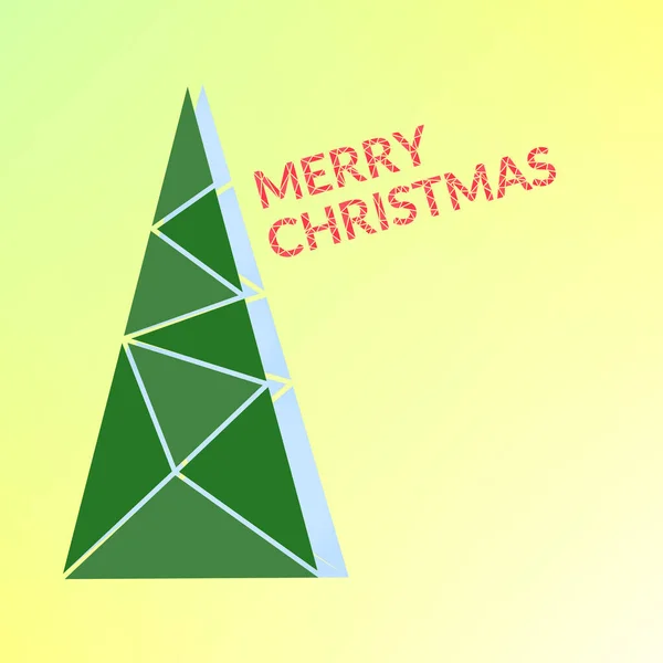 Feliz Tarjeta Felicitación Navidad Para Las Vacaciones Año Nuevo — Vector de stock