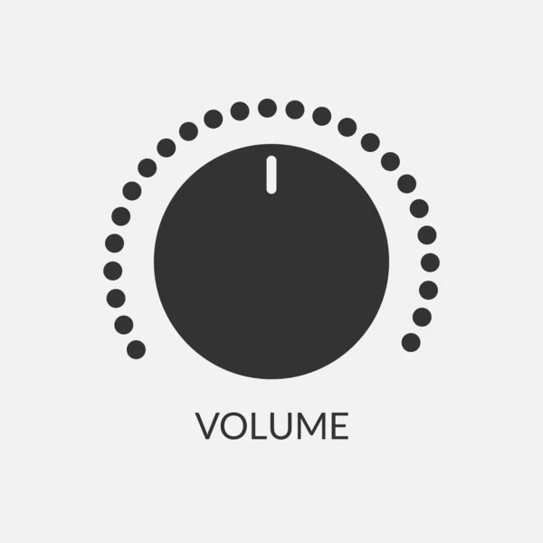 Contrôleur Volume Numérique Illustration Régulateur Puissance Sonore — Image vectorielle