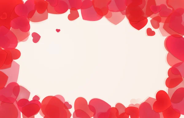 Cadre Cœur Saint Valentin Fond Signe Amour — Image vectorielle