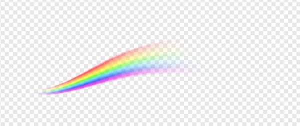 Εικόνα Γραμμής Rainbow Απομονωμένη Διαφανές Φόντο — Διανυσματικό Αρχείο