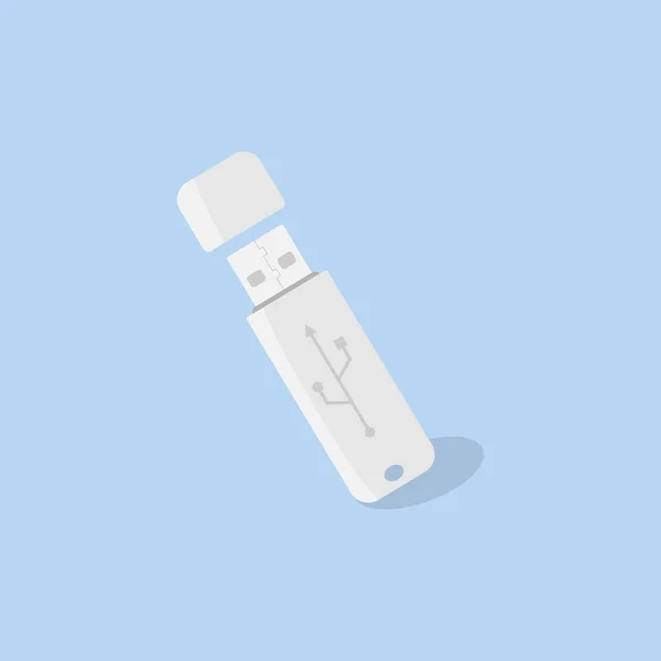 Usb Stick Geheugenapparaat Pictogram Illustratie — Stockvector