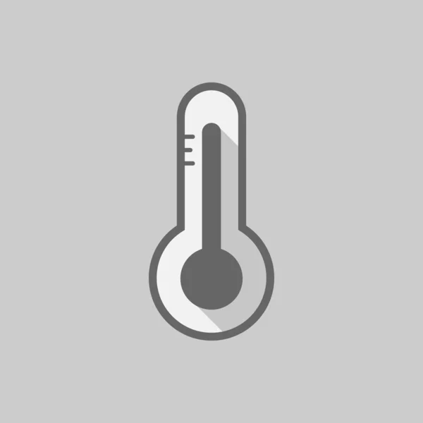 Εικόνα Εικονιδίου Επίπεδου Θερμόμετρου Που Απομονώνεται Στο Φόντο — Διανυσματικό Αρχείο