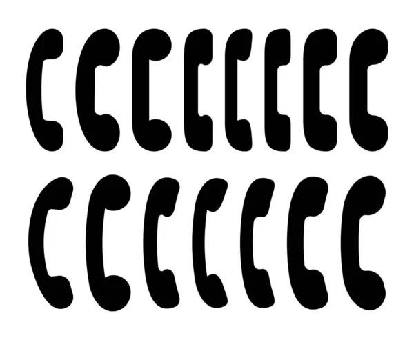 าไอคอนโทรศ คอลเลกช ายม — ภาพเวกเตอร์สต็อก