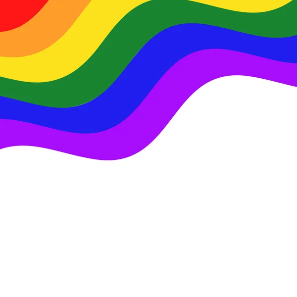 誇りの色の背景 ゲイシンボル旗イラスト — ストックベクタ
