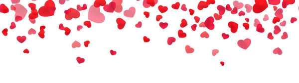 Фестивальний Дизайн Прапора Серця День Святого Валентина — стоковий вектор
