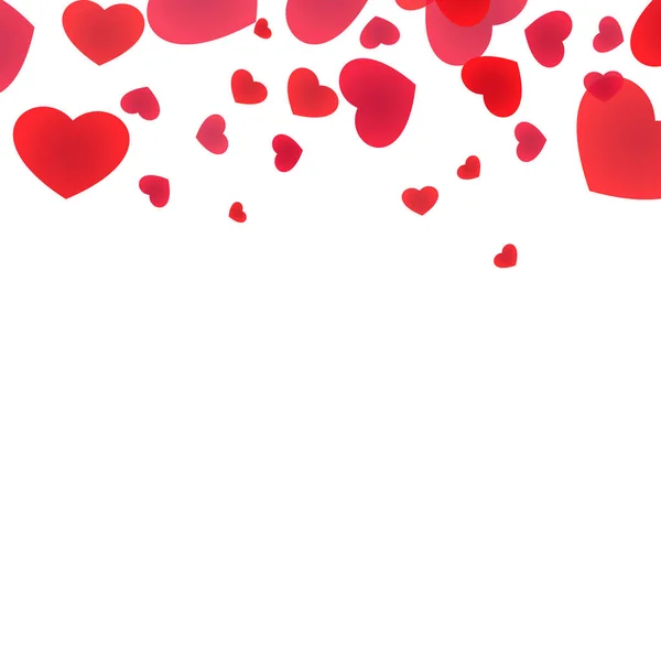 Sfondo San Valentino Illustrazione Incorniciatura Cuore Rosso — Vettoriale Stock