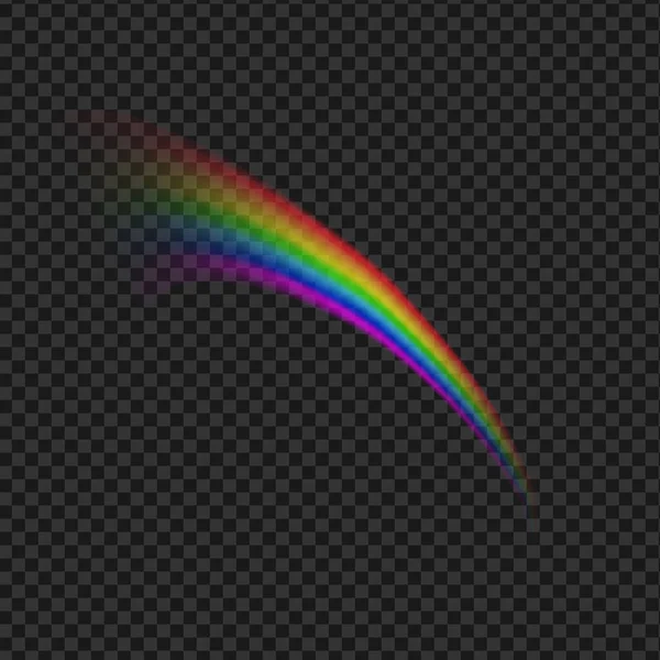 Ilustración Del Icono Del Arco Iris Moonbow Sobre Fondo Transparente — Vector de stock